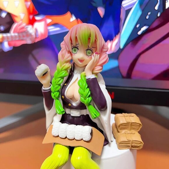 Mitsuri Kanroji Action Eat Rice Balls Toys Collection Love Pillar - Picture 6 of 6